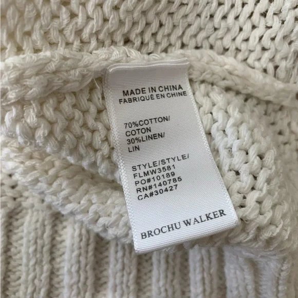 Brochu Walker crochet knot cardigan sweater nwot - Picture 6 of 8